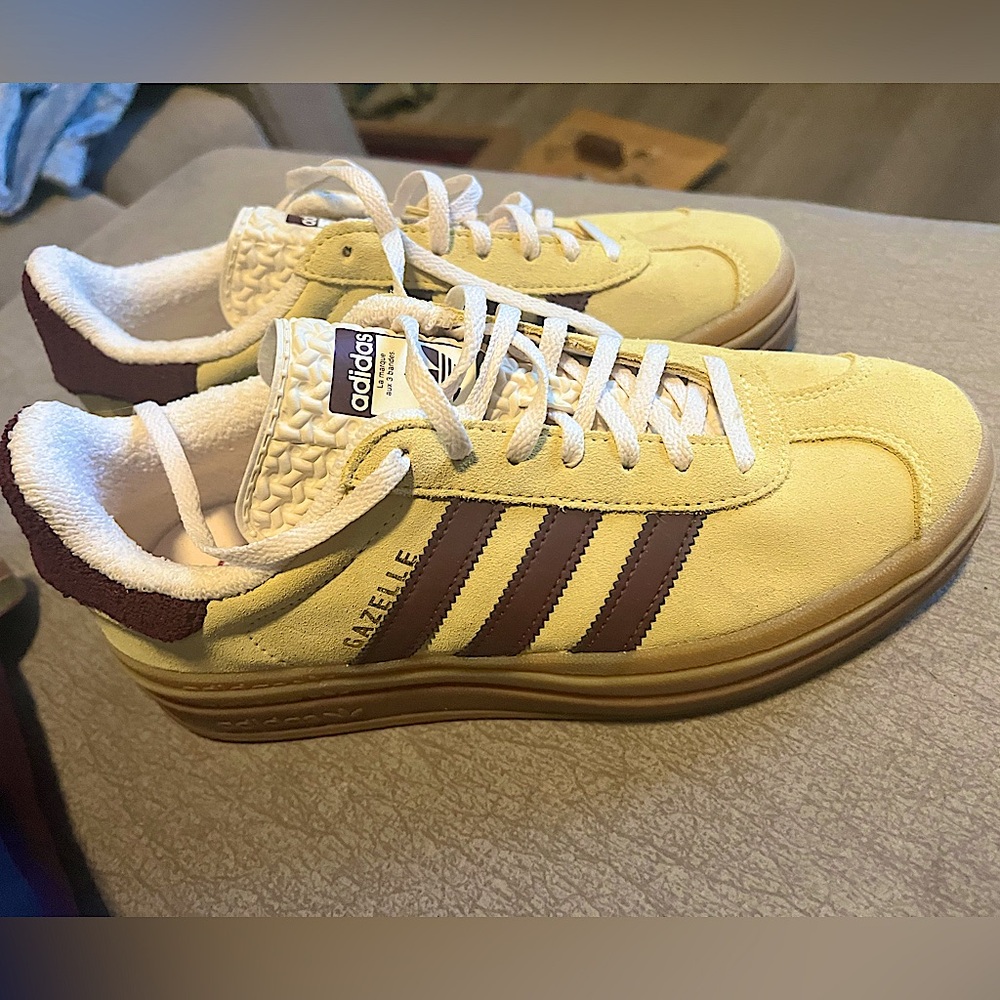 Yellow Adidas Originals Gazelle Shoes - image 1